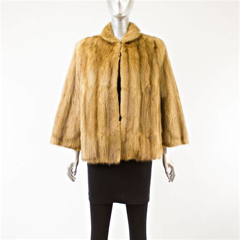Blonde Beaver Jacket Size L Vintage Furs Vintagefurs