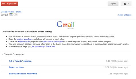 Official Gmail Blog The Gmail Forums New Look And First 100k Poster