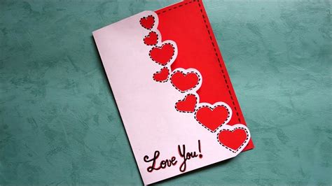 Homemade birthday cards for boyfriend. LOVE card | Simple handmade card for boyfriend/ girlfriend | Simple va… | Handmade cards for ...