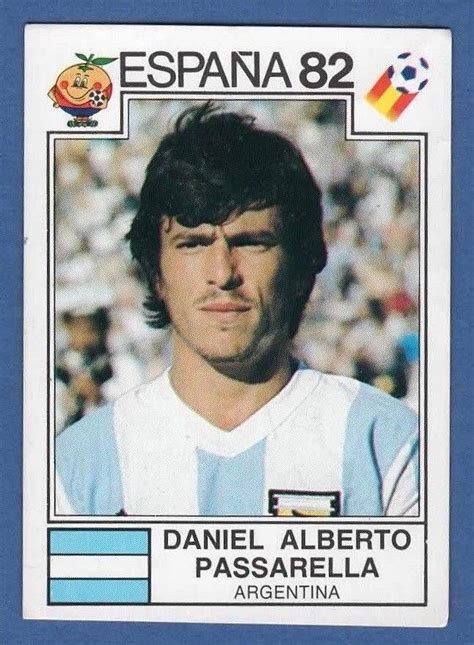daniel alberto passarella argentina españa 82 world cup sticker 170 in 2020 world cup
