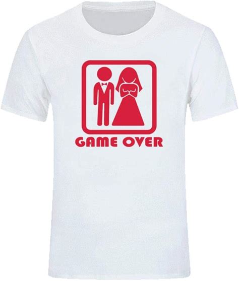 Tshirt Game Over Marriage Wedding Humor Wedding T Mens Men T Shirt T