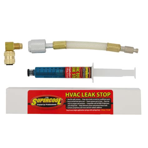 Hvacr Leak Stop Syringe 14 Oz Installation Hose And R410a Adapter