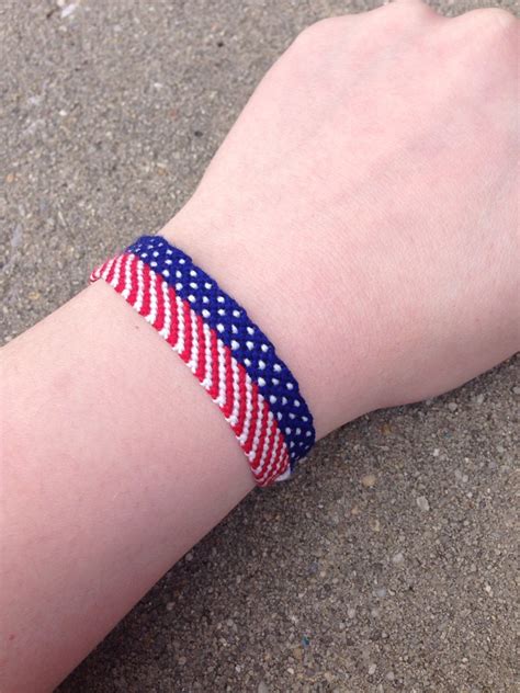 The American Flag Friendship Bracelet