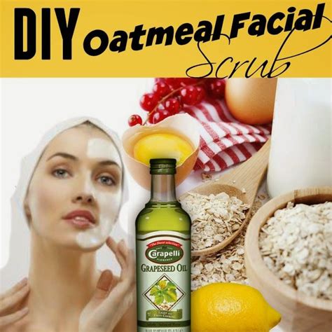 a diy oatmeal facial scrub diy oatmeal homemade facials diy facial scrub