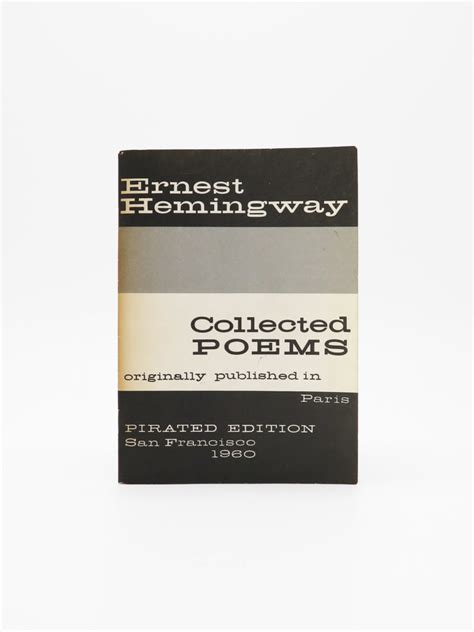 Ernest Hemingway, Collected Poems | KARMA Bookstore