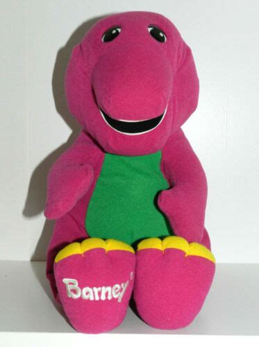 Vintage Talking Barney Playskool Hasbro 1996 16 Plush Dinosaur
