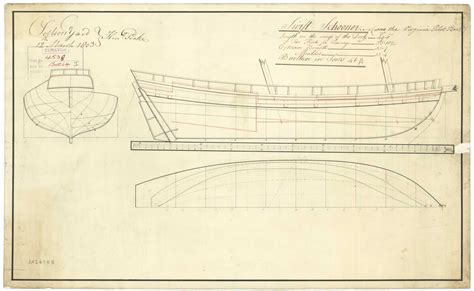 Plans From The National Maritime Museum Greenwich England Of A