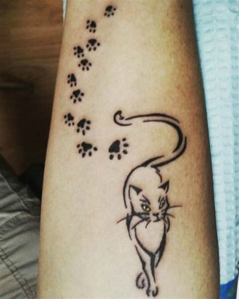 56 Cat Tattoos That Will Make You Want To Get Inked Cat Footprints