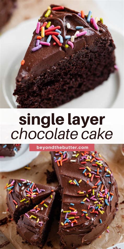 Single Layer Chocolate Cake Artofit