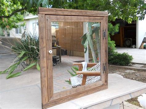 Yes you will lose the bevel but you won't miss it! A rustic medicine cabinet corner mirror medicine cabinet ...