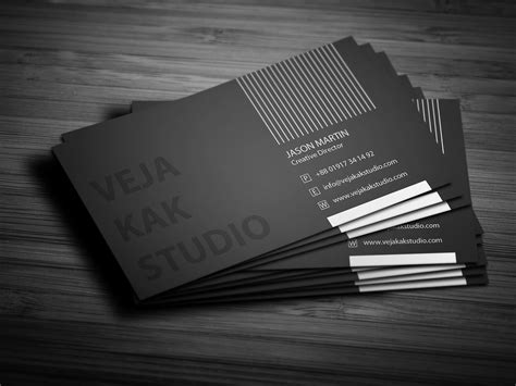 Build your company corporate style by creating professional business cards. Minimal Business Card Design on Behance
