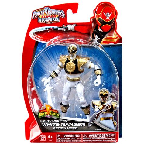 Power Rangers Super Megaforce Mighty Morphin White Ranger Action Hero