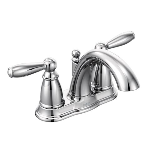 Removing the handle from a bathroom faucet usually takes some precision and care. Moen Brantford Two Handle Centerset Bathroom Faucet ...