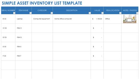 Free Asset Inventory Templates Smartsheet