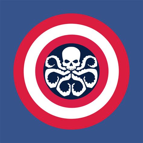 Captain Hydra Shield Captain America T Shirt Teepublic