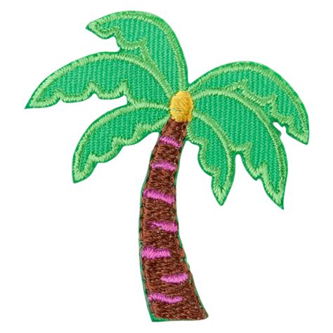 Small Palm Tree With Coconut Embroidered Patch Leisure Patch Design
