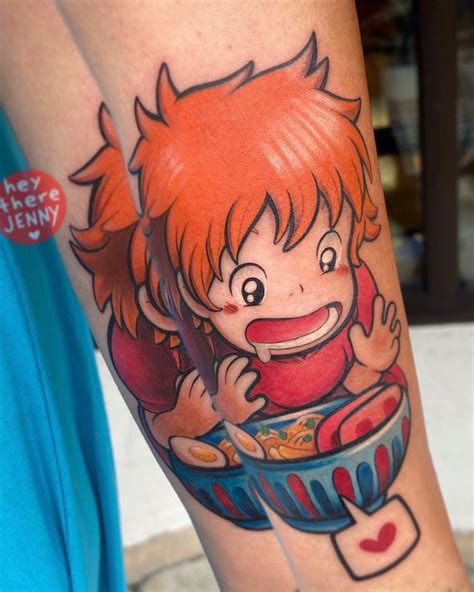 Ponyo Tattoo By Heytherejenny Ponyo Disney Tattoos Gaming Tattoo