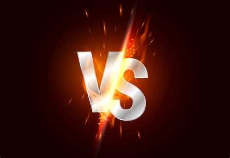 Versus Vs Pantalla De Batalla Fondo Rojo Y Azul Vector Gratis