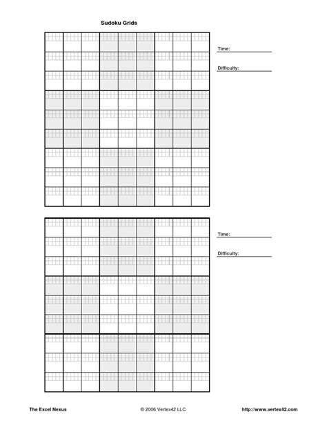 Blank Sudoku Grid Pdf