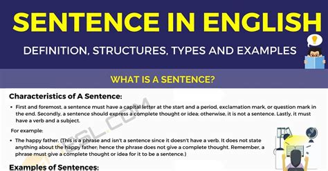 You are yet young ; Sentence: Definition, Structures, Types and Useful ...