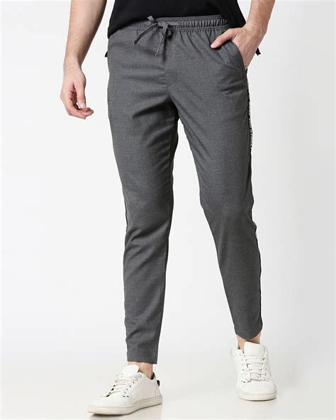 Buy Grey Mens Casual Jogger Pants For Men Grey Online At Bewakoof