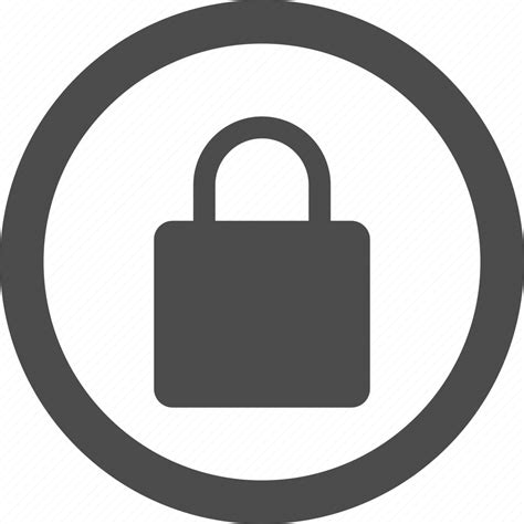 Circle Lock Privacy Safe Secure Security Icon Download On Iconfinder