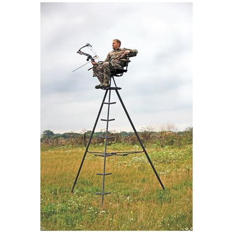 Guide Gear 13 Deluxe Tripod Deer Stand 177429 Tower And Tripod Stands