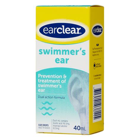 Earclear Swimmers Ear 40ml Ear Drops Discount Chemist