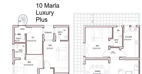 New Top 29 Plan View Of 10 Marla House