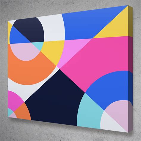 Kaleidoscope Modern Geometric Premium Canvas Pop Art In 2023 Pop Art
