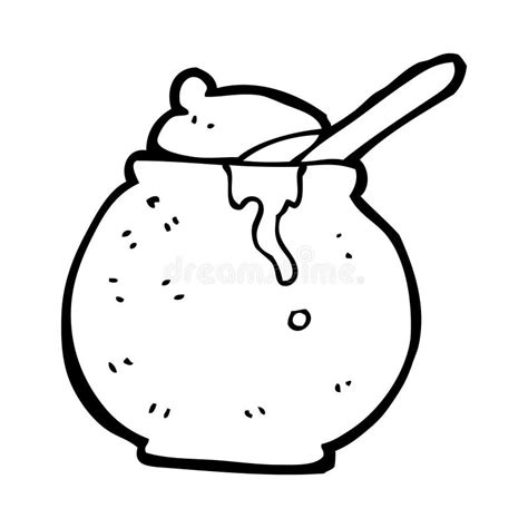 Cartoon Honey Pot Stock Illustration Illustration Of Food 37024616