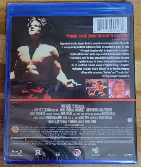 Vision Quest Blu Ray Mod Warner Archive Collection Matthew