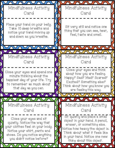 We are here to inspire a new learning landscape that empowers each child's inner journey at an early age. Mindfulness Activity Brain Break Cards For Calm Down ...