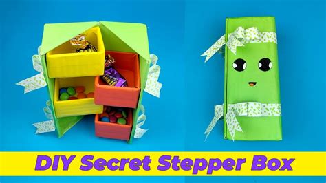 Diy Secret Stepper Box Tutorial Paper Craft Secret Box Origami