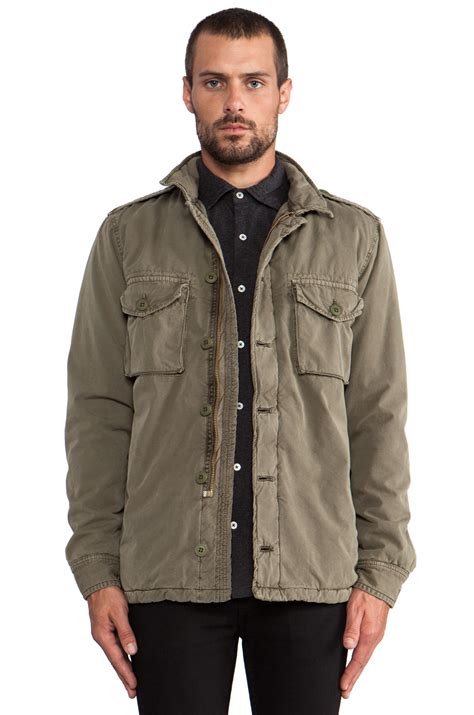 Hartford Army Jacket In Olive In Army Green Green For Men Lyst