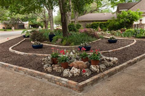 | you can maintain a patch of grass for your small front yard by carefully laying out the turf. Front yard makeover no grass: Doris Reagan | Central Texas Gardener