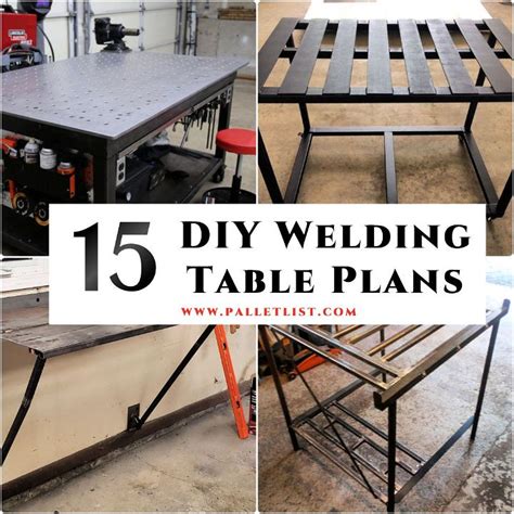 Homemade DIY Welding Table Plans Free Pallet Ideas