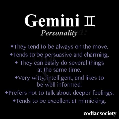Gemini Personality Traits