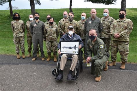 Centenarian Pilot Visits 103rd Attack Squadron 151st Air Refueling