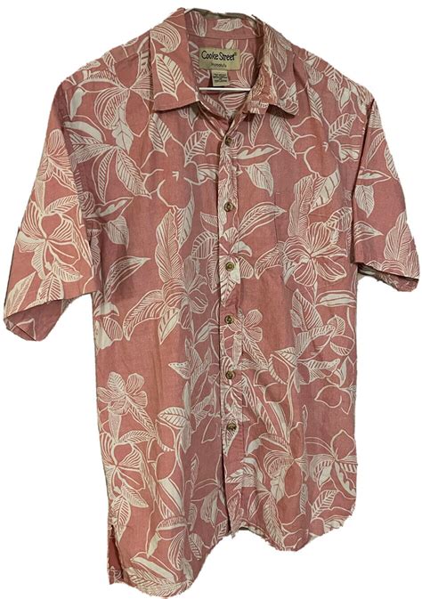 Mens Cooke Street Medium Reverse Print Hawaiian Style Gem