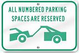 Signs For Parking Spaces Pictures