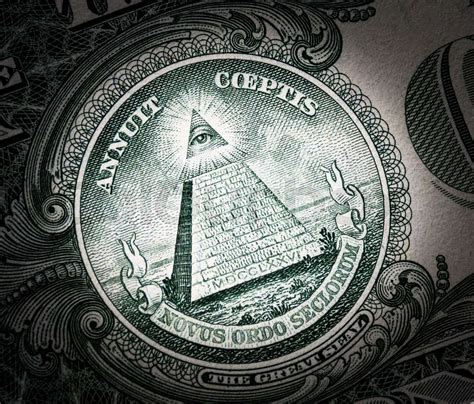 All Seeing Eye On The Dollar 1 Stock Image Colourbox