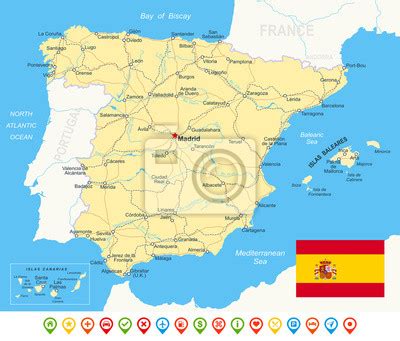 Kartor över spanien med data spanien © 2006. Spanien Karta Floder | Karta 2020