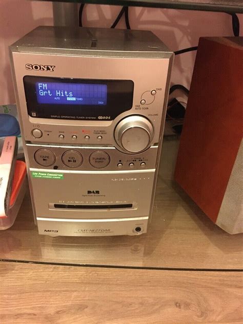 Sony CMT NEZ7DAB Micro Hi Fi System DAB CD Cassette With Speakers