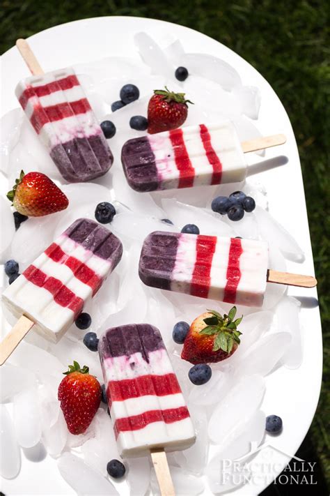 4th Of July American Flag Popsicles