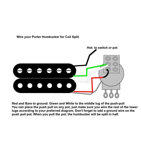Strat style guitar wiring diagram with three single coils 5 way lever switch 1 volume 2 tones. Humbucker Coil Tap Wiring Diagram - Wiring Diagram