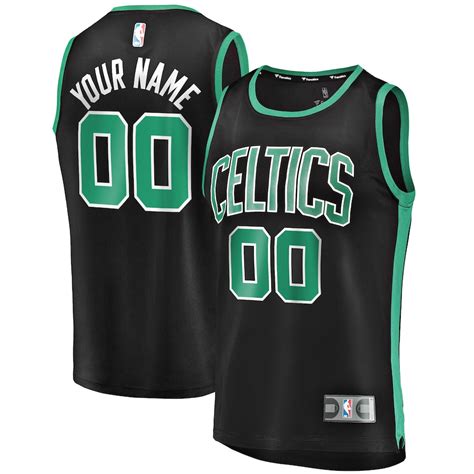 Boston Celtics Fanatics Branded Youth Fast Break Replica Custom Jersey