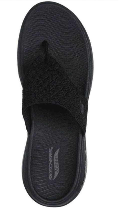 Skechers Dames Slipper Go Walk Arch Fit Sandal Spe Zwart Schoenennl