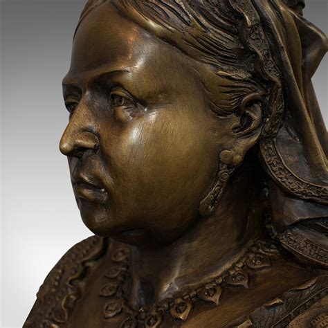 Antiques Atlas Vintage Bust Queen Victoria English Bronze
