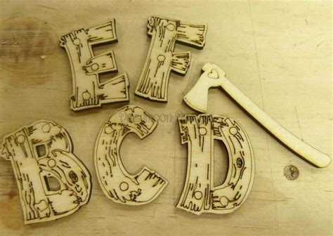 Woodcut Font Letters 5cm Or 10cm £035 Lettering Fonts Wooden Craft